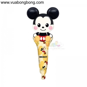 Bong bóng MICKEY baby thanh cây gậy tay cầm dài